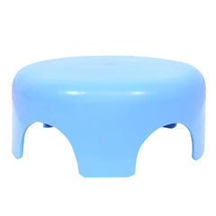 Heart Home Bathroom Stool | Plastic Bathroom Stool for Bathing | Bathroom Stool for Senior Citizen | Patla for Toilet | Sumo Stool | Sky Blue