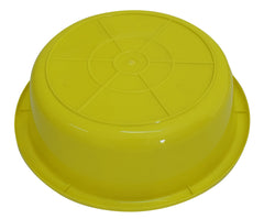 Heart Home Multiuses Plastic Knead Dough Basket/Basin Bowl For Home & Kitchen 6 Ltr- Pack of 2 (Green & White) 52HH3851