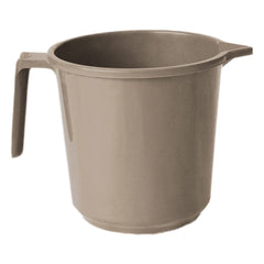 Kuber Industries Plastic Lightweight, Unbreakable Bathroom Mug 1.5 litre (Light Brown, Pack of 4)