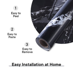 Kuber Industries Marble Design Wall Sticker for Walls | Marble Pattern| Easy to Peel, Stick & Remove DIY Wallpaper | Suitable on All Walls | Pack of 5 Roll,60 cm x 300 cm