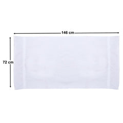 Kuber Industries Cotton Super Absorbent Bath Towel|Quick Dry Towel for Bath,Beach,Pool,Travel,Spa and Yoga,36 x 72 Inches,(Extra Large,White)