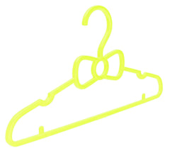 Heart Home Kids Mizano Plastic Non-Slip Clothes Hangers, Peach & Yellow - Pack of 10-HHEART15050