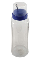 Kuber Industries 600 ML Transparent Olive Oil Dispenser, Oil Container with Stainless Steel Spout (Purple), Pack of 1