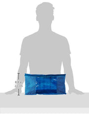 Kuber Industries Hathkadi 3 Piece Cotton Saree Cover, Blue