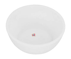 Fun Homes Microwave Safe Unbreakable Plastic Round Katori/Bowl Set for,Rice,Soup,Pasta,Salad Bowls, 250 Ml (Set of 12) White-FHUNH16430