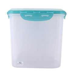 Heart Home klick N Seal 102 Airtight Plastic Square Fridge Food Storage Container (600ml)-Pack of 2 (Green)-KUBMART15677 (HHEART015677)