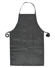 Kuber Industries Linning Printed Oil Stain Resistant Cooking Kitchen Apron for Men Women with 1 Front Pocket- Pack of 2 (Black)-50KM0750