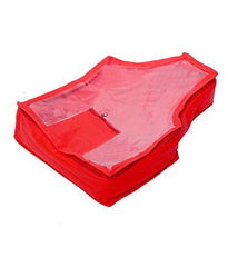 Kuber Industries 2 Piece Non Woven Blouse Cover Set (Red) - CTKTC23266,Standard