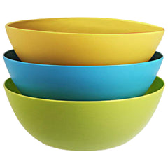 Heart Home CTHH016454 Plastic Microwave Safe Mixing Bowl Set (Multicolour, 1500 ml) 3 Pieces