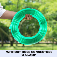 Kuber Industries Multiutility PVC Water Pipe|Multi-Utility Water Pipe for Garden, Car Cleaning & Pet Washing|Kink Proof Proof & Portable Hose Pipe for Gardening| 10 Meter|Green |