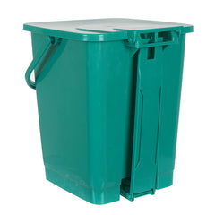 Kuber Industries Square Premium Plastic Pedal Dustbin with Lid for Home/Kitchen/Office 10 Ltr (Green & Blue)-Pack of 2
