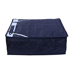 Kuber Industries Parachute Waterproof 2 Pieces Trouser Cover Quilted/Wardrobe Organizer (Blue) - CTKTC023215