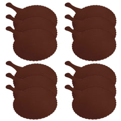 Kuber Industries Plastic Lightweight Handfan|Hath Pankha|Beejna for Natural Cooling Air Home Decor and Travel Useful, Pack of 12 (Brown)