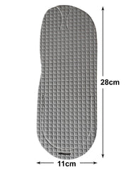 Heart Home Rubber Bathroom Slipper for Men & Women 3 Pair (Grey) 54HH4202.