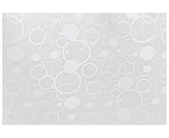 Kuber Industries Circle Design 6 Piece PVC Refrigerator Drawer Mat Set - White-CTKTC028798