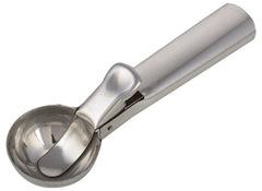 Kuber Industries ICESCOOP04 Stainless Steel Trigger Ice Cream Scoop, Silver