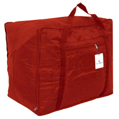Kuber Industries Parachute 2 Pieces Jumbo Attachi Bag Travel Handbag Storage Carrying Bag, Blanket Cover, Duffle, Travel Multi -Purpose Bag (Maroon) CTKTC034666