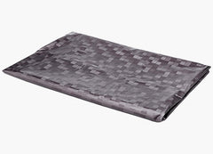 Heart Home Checkered Design PVC Waterproof Double Mattress Protector 6 Ft x 6.5 Ft (Brown, CTHH03988, Polyvinyl Chloride)
