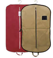 Kuber Industries 2 Pieces Foldable Non Woven Men's Coat Blazer Suit Cover (Maroon & Brown) -CTKTC041689