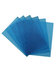 Kuber Industries Circle Design 6 Piece PVC Refrigerator Drawer Mat Set - 19"x13", Blue