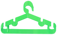 Kuber Industries Exclusive Kids Cloth Hanger|Baby Clothes Hanger Set for Wardrobe|Plastic Hanger|Pack of 5 (Green)