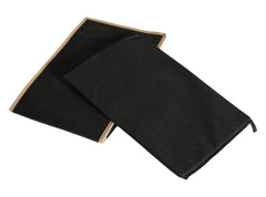 Kuber Industries Non-Woven Shirt Stacker With Handle & Lid Pack of 3 (Black)
