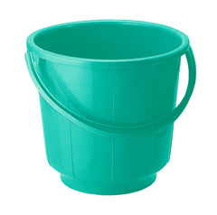 Kuber Industries Unbreakable Strong Plastic Bathroom Bucket 13 LTR (Green) - (CTLTC037874)