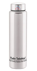 Heart Home Stainless Steel Fridge Water Bottle/Refrigerator Bottle/Thunder, 1000 ML (Silver)