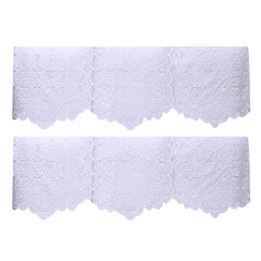 Kuber Industries Circle Design Cotton 2 Piece 3 Seater Sofa Cover(White) - CTKTC22236