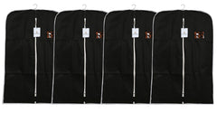 Kuber Industries 4 Piece Non Woven Coat Cover, Black