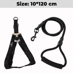 Kuber Industries Dog Harness and Leash Set, Black
