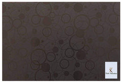 Kuber Industries Circle Design 6 Pieces PVC Refrigerator/Fridge Multipurpose Drawer Mat Set(Black)-CTKTC32355