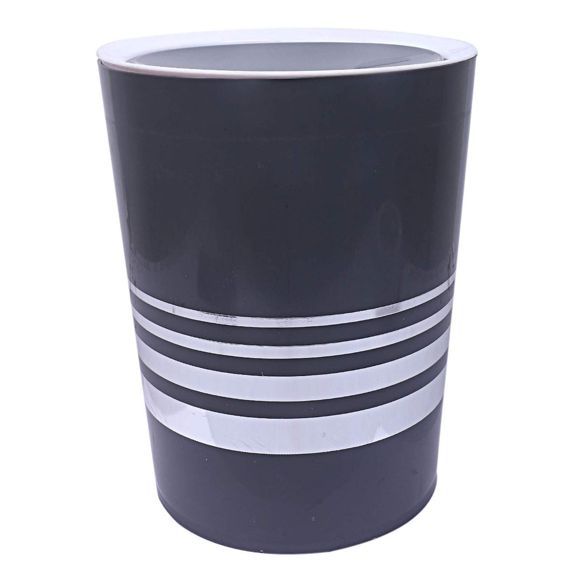 Kuber Industries Plastic Swing Lid Garbage Waste Dustbin, 5 Liters (Grey) - CTKTC22855