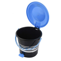 Kuber Industries Plastic Dustbin Garbage Bin with Handle,5 Liters (Blue) -CTKTC037976