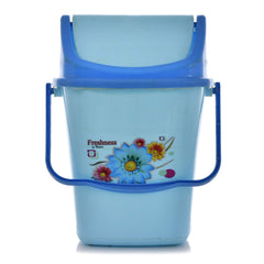 Kuber Industries Pluto Plastic Swing Printed Garbage Waste Dustbin for Home, Office with Handle, 5 Liters (Blue)-KUBMART3088