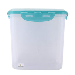 Kuber Industries klick N Seal 102 Airtight Food Storage Container Kitchen Container for Storage Plastic Storage Box for Kitchen Airtight Container Storage Jar (600ml)-Pack of 3 (Green)-KUBMART15678