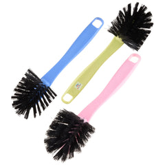 Heart Home Cleaning Brush | Toilet Cleaner Brush | Plastic Pan Brush | Brush for Cleaning Washroom | Bathroom Brush | Toilet Brush | Pack of 3 | Assorted
