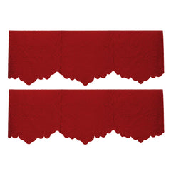 Kuber Industries Circle Design Cotton 2 Piece 3 Seater Sofa Cover(Maroon) - CTKTC22235