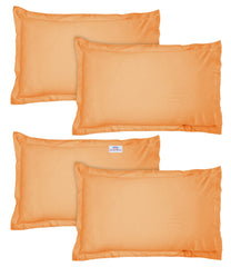 Heart Home Breathable & Soft Cotton Pillow Cover for Sofa, Couch, Bed - 29x20 Inch, Set of 4 (Beige) 52HH4043