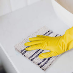 Kuber Industries Floor Cleaning Pocha | Self Check Lining Duster Cloth | Cotton Reusable Sweeping Cloth For Home | Kitchen | Large | 28x28 Inch | Pack of 9 | Blue