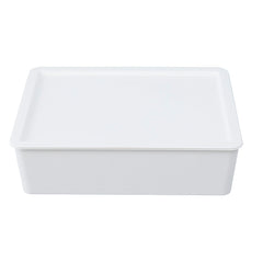 Kuber Industries Cloth Storage Box 15 Compartment with Lid|Wardrobe Organizer For clothes (White)