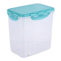 Kuber Industries klick N Seal 102 Airtight Food Storage Container Kitchen Container for Storage Plastic Storage Box for Kitchen Airtight Container Storage Jar (600ml)-Pack of 3 (Green)-KUBMART15678