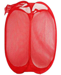 Heart Home Pack of 3 Nylon Mesh Laundry Basket, 20 Ltr, CTHH11762,Multi,standard