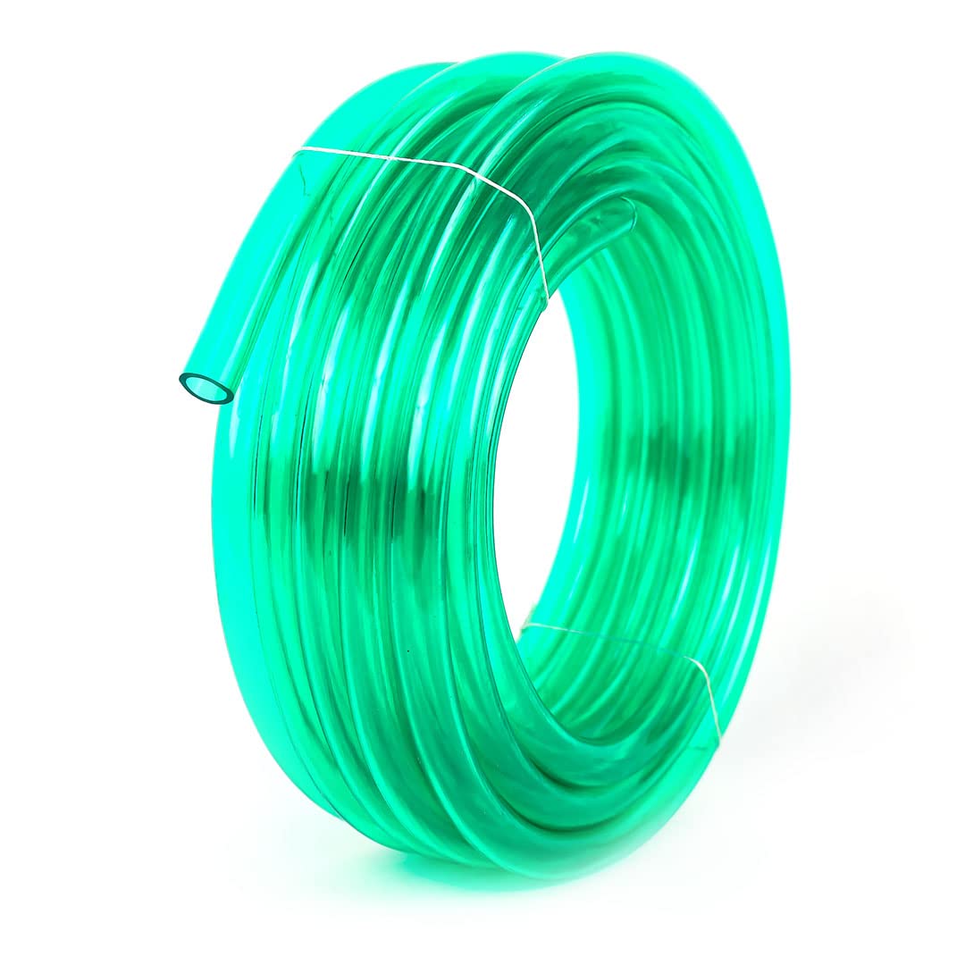 Kuber Industries Multiutility PVC Water Pipe|Multi-Utility Water Pipe for Garden, Car Cleaning & Pet Washing|Kink Proof Proof & Portable Hose Pipe for Gardening| 10 Meter|Green |