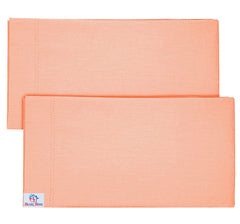 Heart Home Breathable & Soft Cotton Pillow Cover for Sofa, Couch, Bed - 29x20 Inch, Set of 6 (Peach) 52HH4035