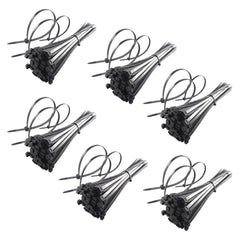 Homestic Pack of 600 250 MM Self Locking Cable Ties|Heavy Duty Nylon Zip Ties|(Black)