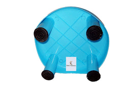 Kuber Industries Bathroom Stool|Plastic Stool for Bathroom|Anti-Slip with Strong Bearing|Solid Surface & Unbreakable Material|Blue