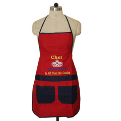 Kuber Industries PVC 2 Piece Kitchen Apron with Front Pocket Set - Multicolour