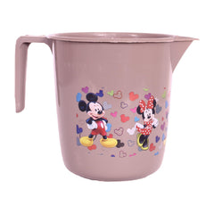 Kuber Industries Disney Team Bathroom Mug | Plastic Bath Mug for Bathroom | Mug for Bathroom | Mug for Toilet | Washroom Jug | 111 Bath Mug | 1 LTR | Pack of 4 | Brown