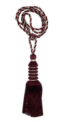 Kuber Industries Polyester 12 Pieces Curtain Tie Back Tassel Set (Maroon) - CTKTC029472